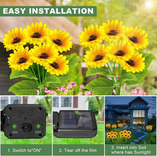 SunGlow Solar Sunflowers