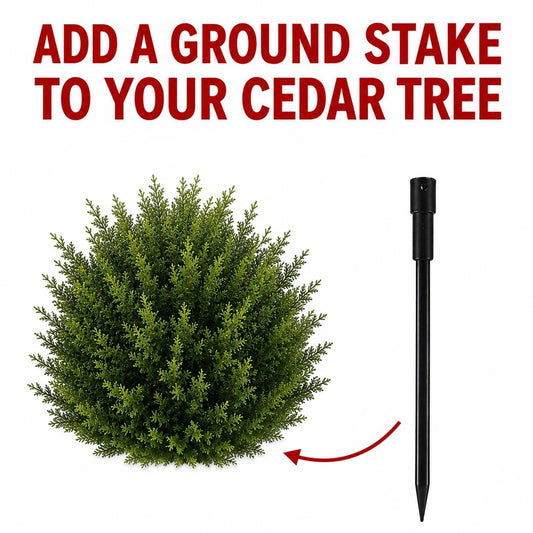 Add Ground Stake for Your Cedar Tree