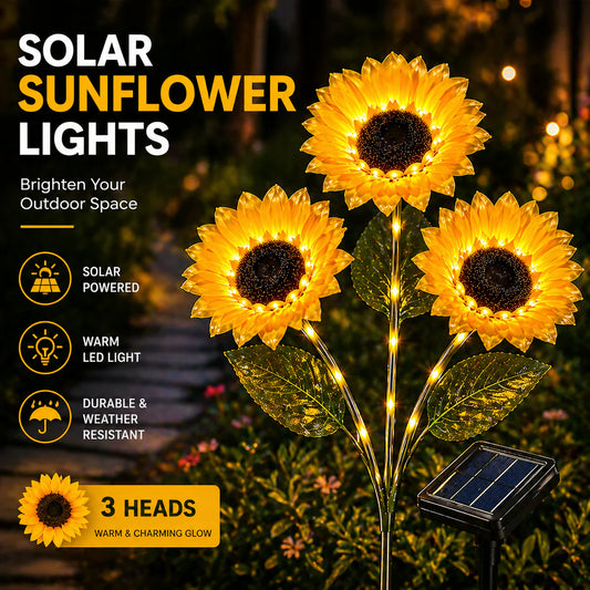 🔥 Last Day Sale Price | SunGlow™ Solar Sunflowers Lights 🌻 (1 Pack)